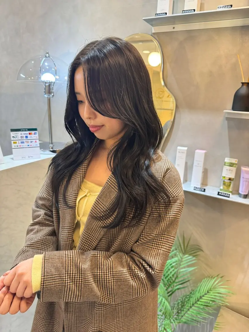 ロング カラー カット トリートメント 韓国ヘア🇰🇷/ 顔周り/松田光里のヘアスタイル