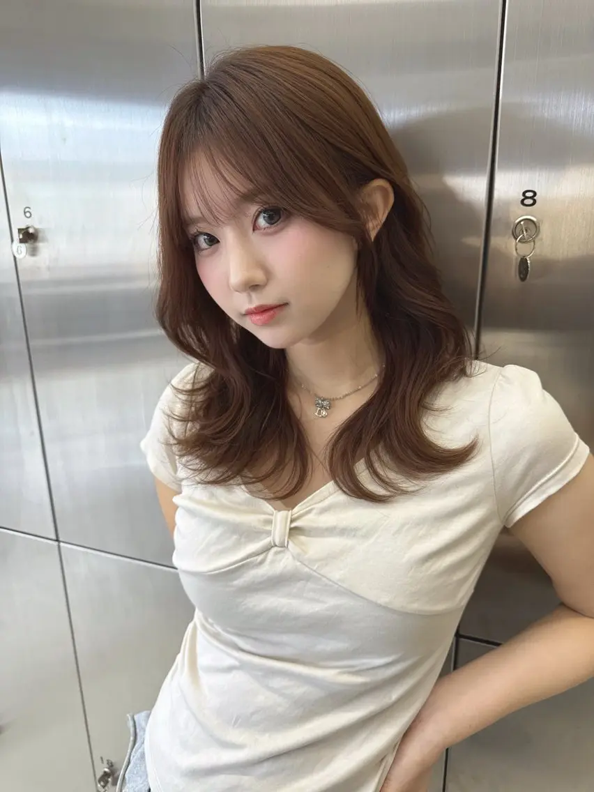 ミディアム ボブ ハイライト 髪質改善 YUI/透明感 /艶カラーのヘアスタイル