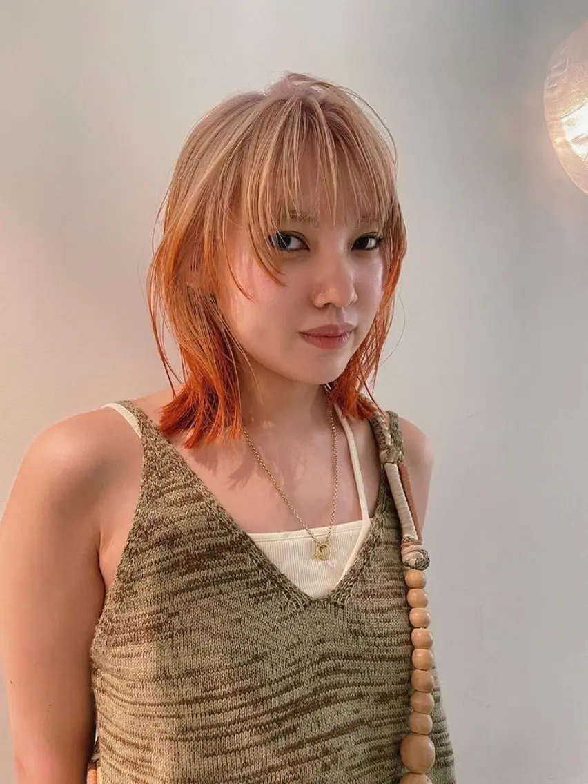 ミディアム ヘアカラー トリートメント 渋谷ショート、パーマ 美容師vain はるのヘアスタイル