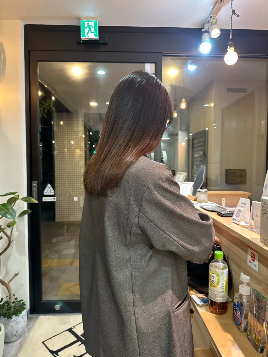 限定価格🈹🌸(通常価格4400yenの🧴✨3step treatment付き✨) つやつや縮毛矯正の写真