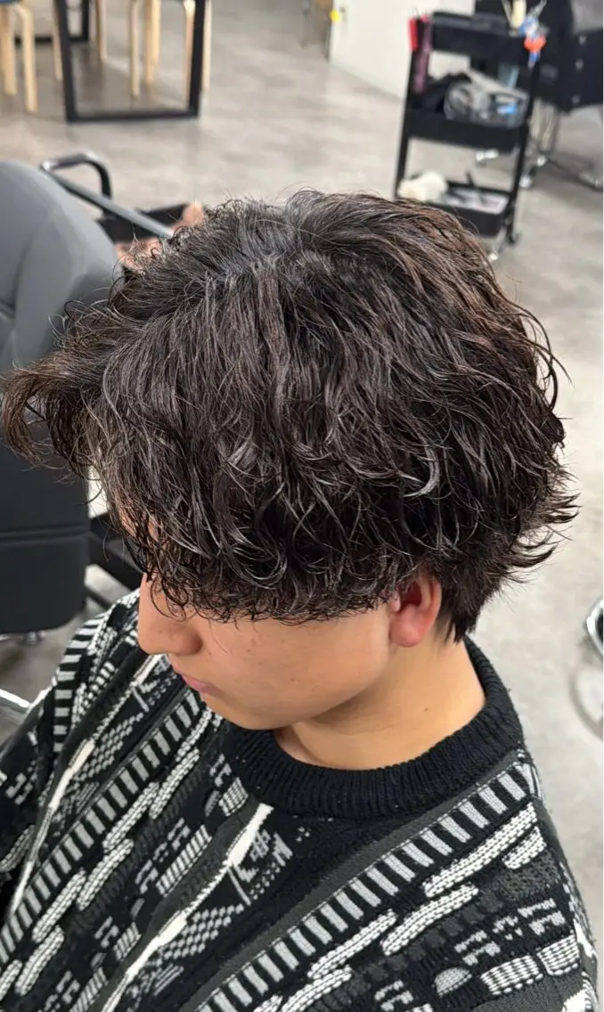メンズ メンズパーマ カット パーマ シャドウパーマ/立川 メンズ/コタロウのヘアスタイル