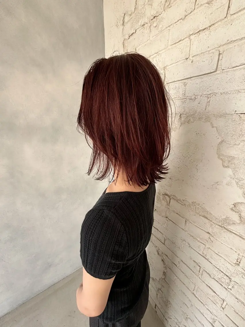 ミディアム カラー ヘアアレンジ ブリーチ ブリーチなしカラー ravens代表 ヒロムのヘアスタイル