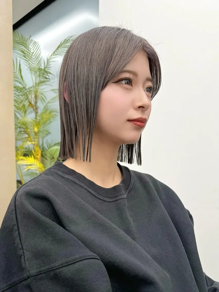 ショート ボブ 髪質改善 カット ヘアカラー トリートメント レイヤーボブ/ボブ 名駅/縮毛矯正のヘアスタイル