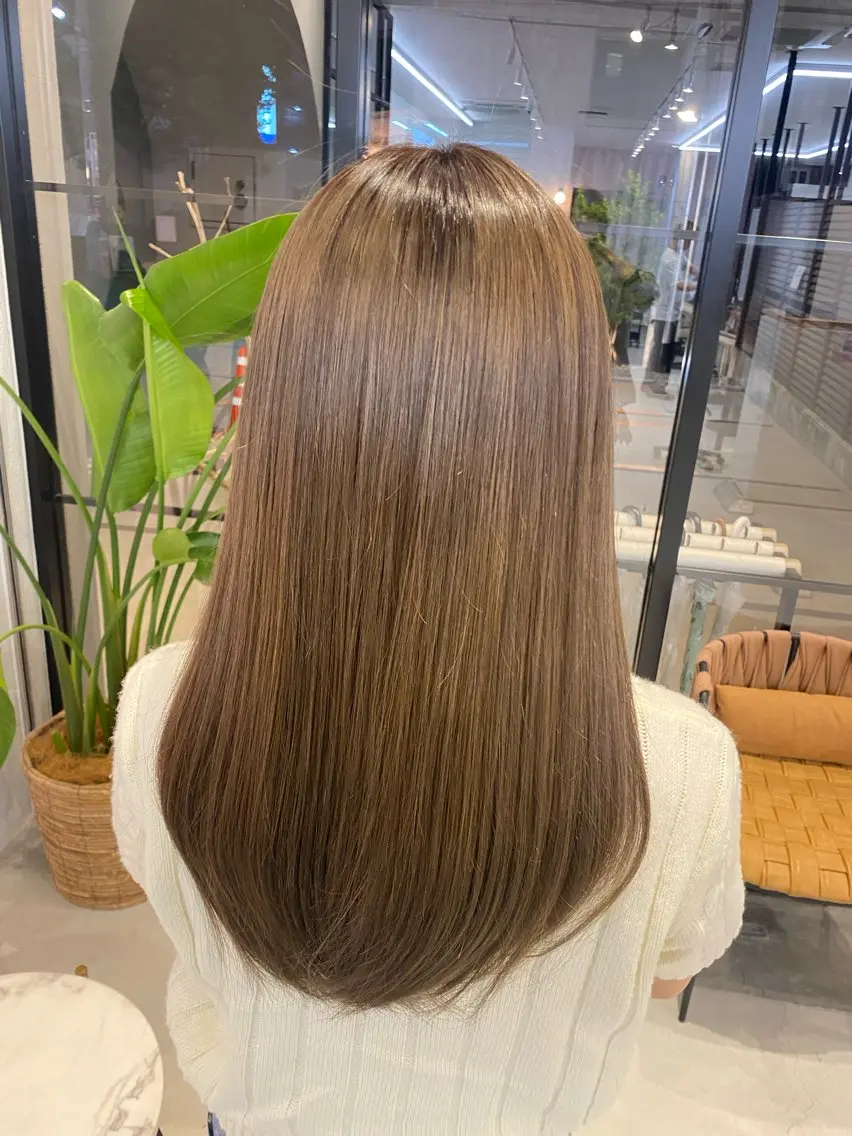 ロング カラー レイヤー似合わせ カット/山下凌生のヘアスタイル