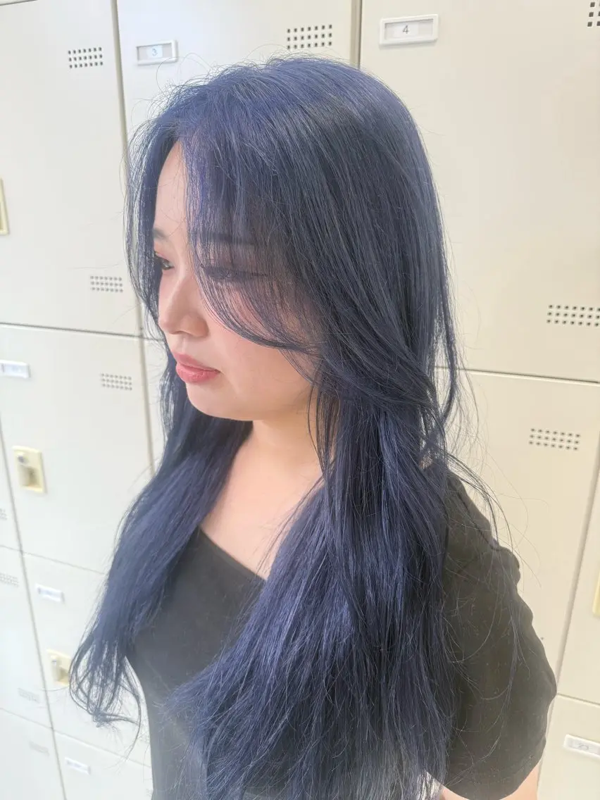ロング カラー ヘアカラー トリートメント ヘッドスパ ヘアセット 🫧韓国風透明感 ヘア🫧towaのヘアスタイル