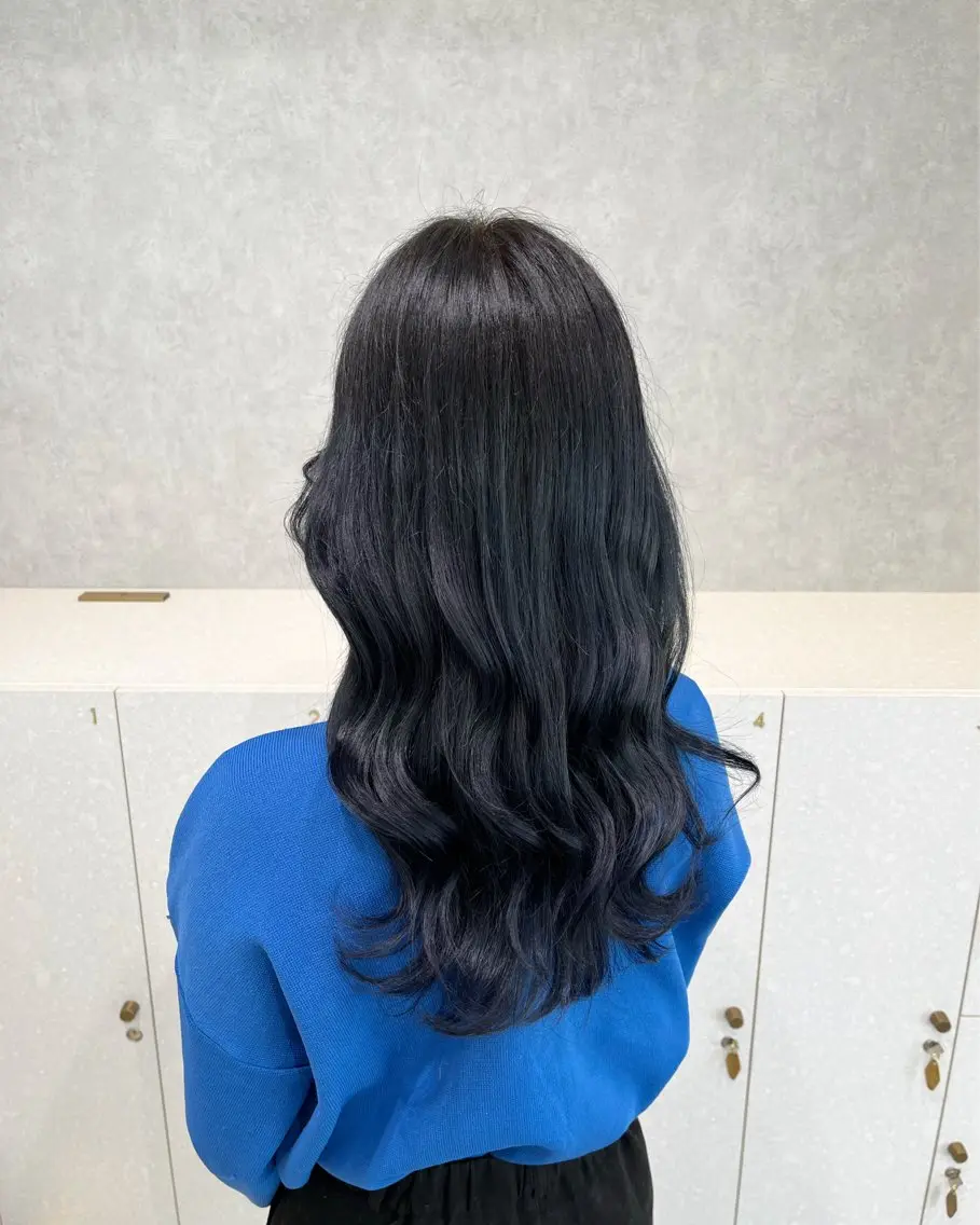 セミロング カラー カット ヘアカラー トリートメント 韓国ヘア🇰🇷透明 感カラー/yui💞のヘアスタイル