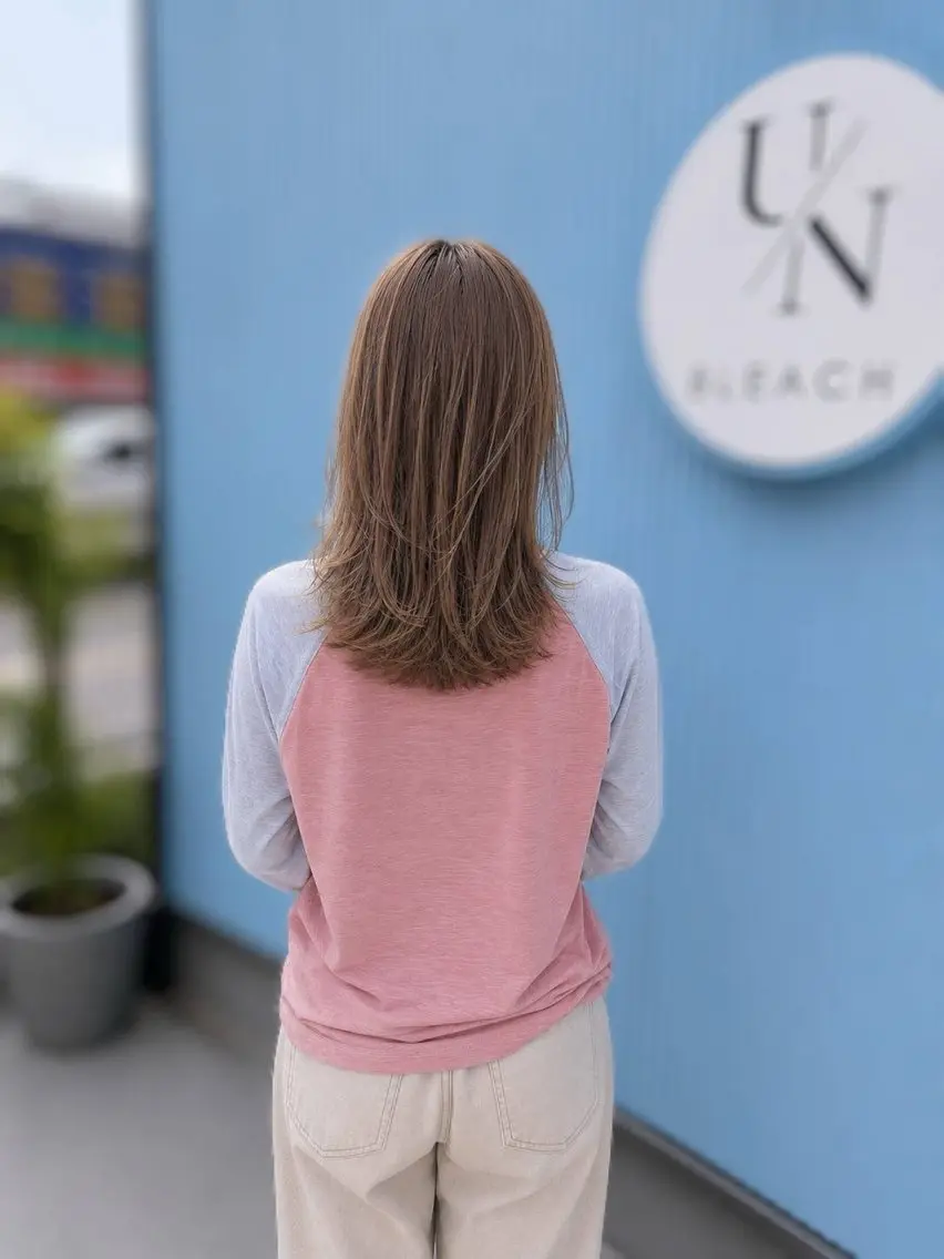 ロング ヘアカラー トリートメント 《髪質改善 UN BLEACH》のヘアスタイル