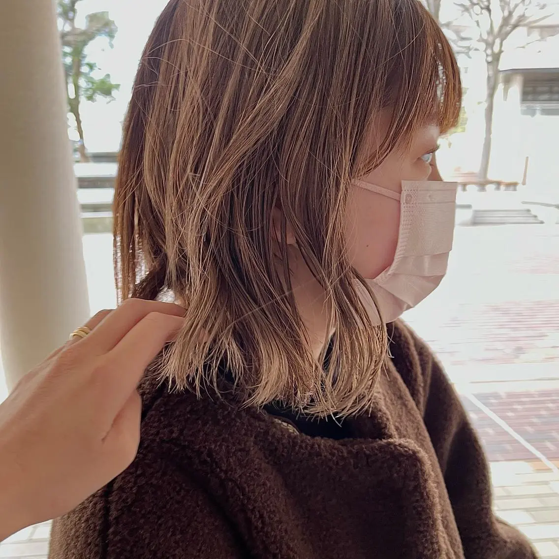 ミディアム カラー ハイライトカラー ハイライト 荒川 ひなの 新川崎のヘアスタイル