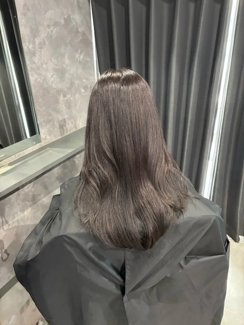 ロング カット ヘアカラー トリートメント nameless miichiのヘアスタイル