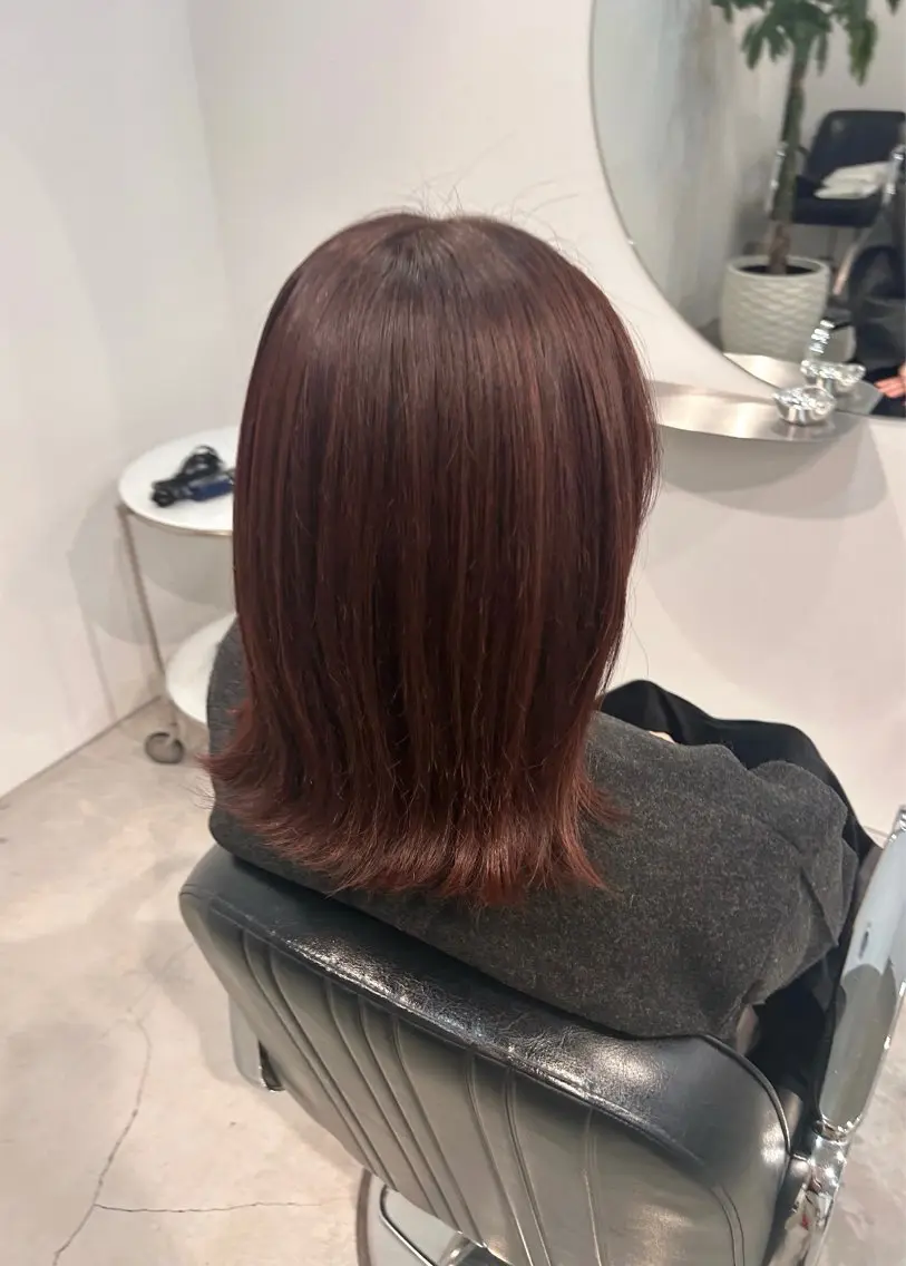 ミディアム カラー ヘアカラー MISA カラー / 縮毛矯正のヘアスタイル