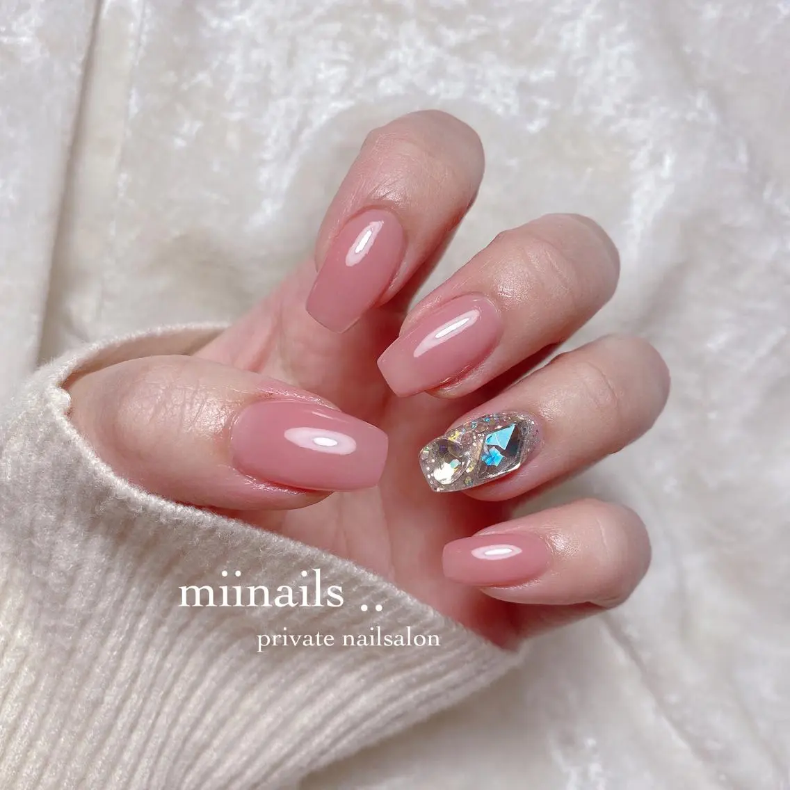 ネイル 韓国ネイル ワンホンネイル ハンドネイル nailsalon miinailsのネイルデザイン