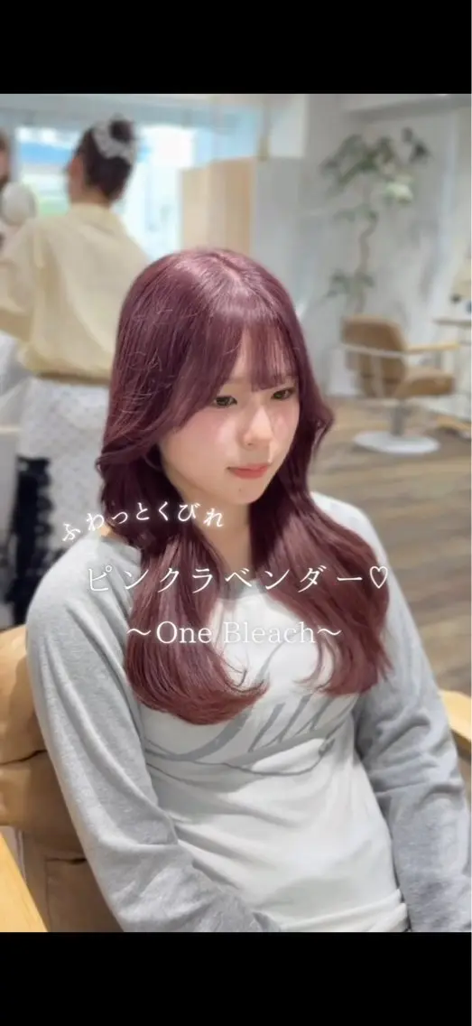 ロング カラー カット ヘアカラー トリートメント honoka/レイヤ ー/艶感カラー/韓国のヘアスタイル