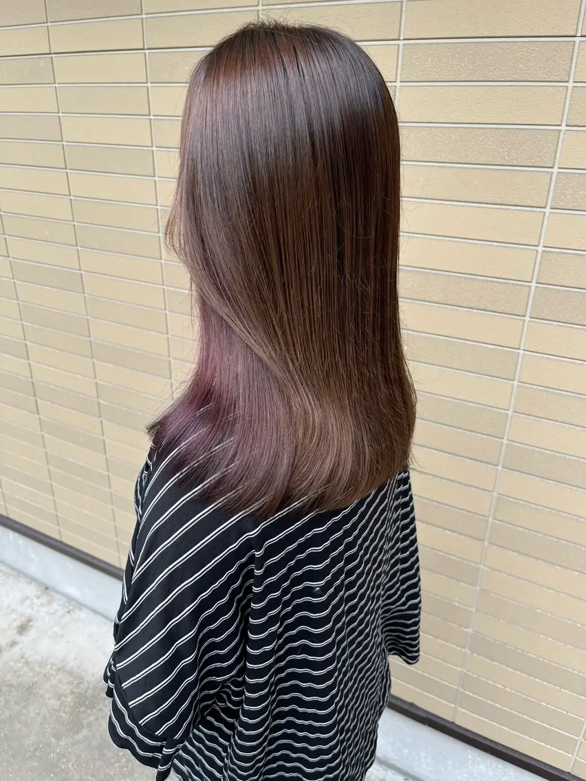 セミロング カット ヘアカラー 美容室ブランシュ 中島店🔆のヘアスタイル