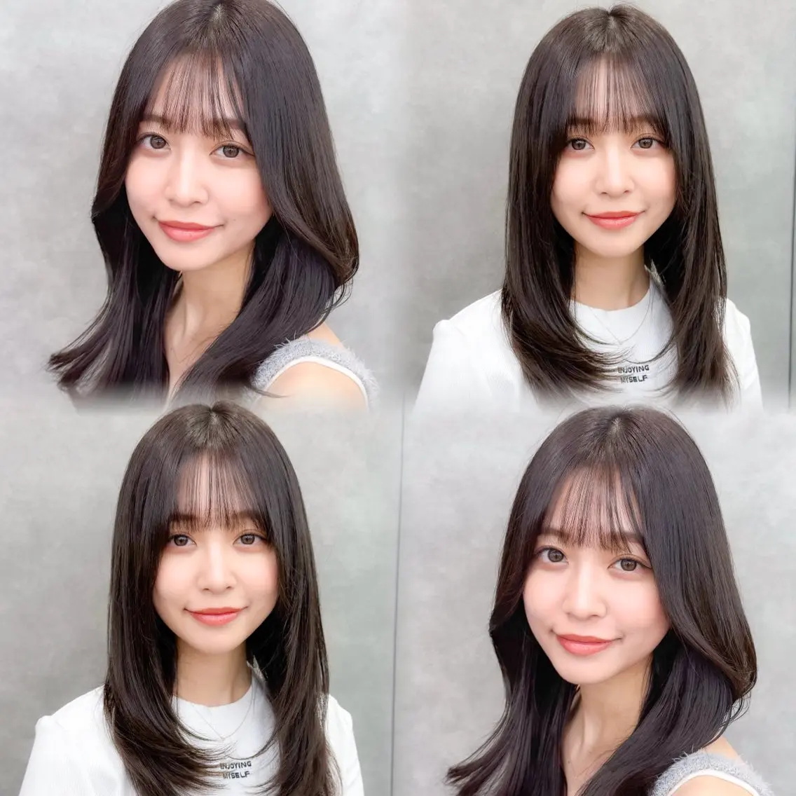 セミロング カラー 透明感カラー 顔周りカット 韓国風ヘア レイヤーカット 小顔カット 🇰🇷韓国レイヤー 錦糸町【北山謙三】のヘアスタイル
