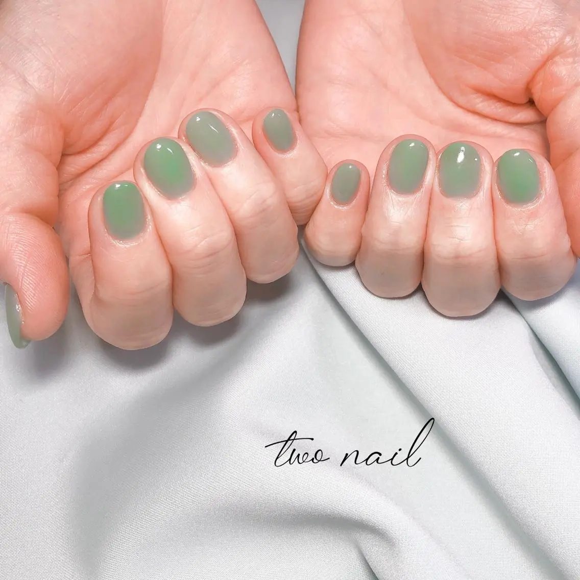 ネイル アートネイル フットネイル ハート ニュアンスネイル ホワイト ハンドネイル two nailのネイルデザイン