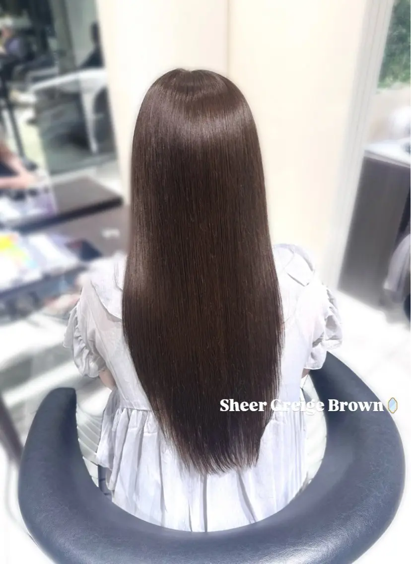 ロング カラー ヘアカラー つや髪ᰔᩚ暖色 カラーYui🩰のヘアスタイル