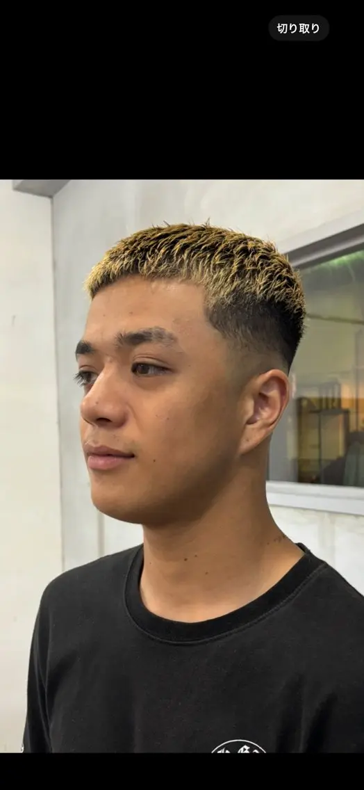 メンズ フェードカット 刈り上げ 古川 虎太郎のヘアスタイル