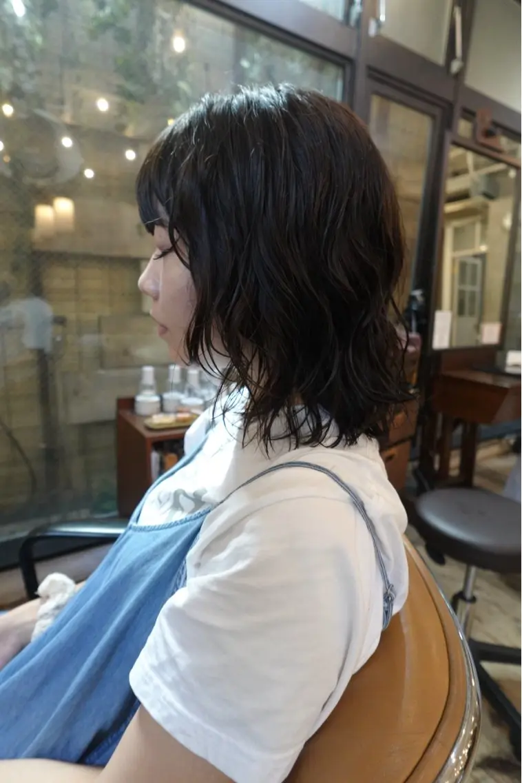 ミディアム 🍁ボブパーマ.レイ ヤーボブ🍁陸来のヘアスタイル
