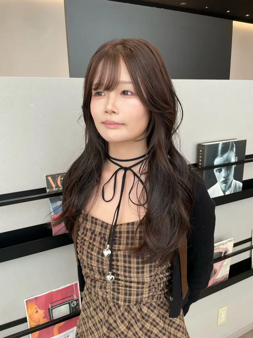ロング カラー 透明感カラー イルミナカラー トリートメント カット ヘアカラー トリートメント k-twoたき✨艶感 カラー/美髪矯正のヘアスタイル