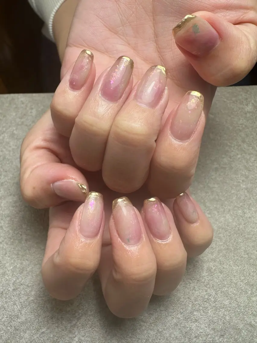 ネイル 桜ネイル オフィスネイル ピンク 春ネイル nailroom Anmie.のネイルデザイン