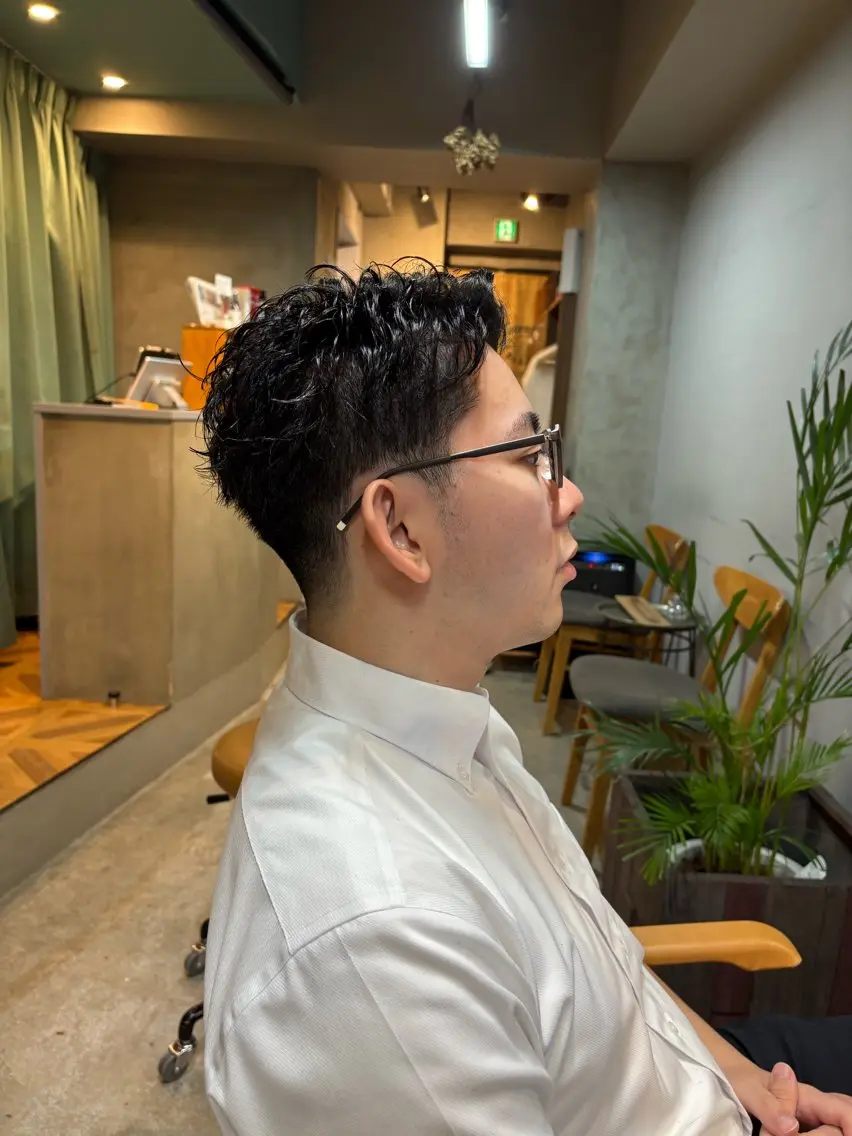 メンズ カット 髪質改善/ヘッドスパ /無料カットモデルのヘアスタイル