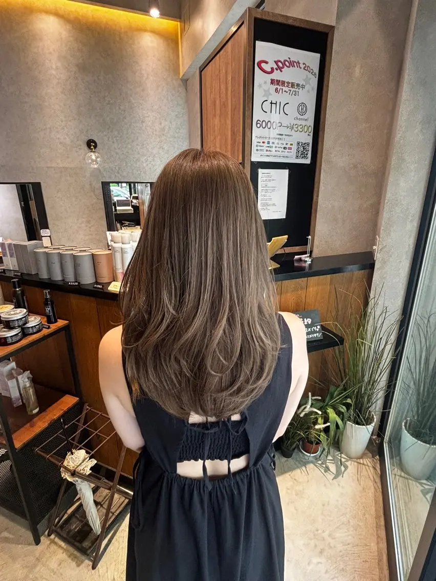 セミロング channel 大澤俊文のヘアスタイル