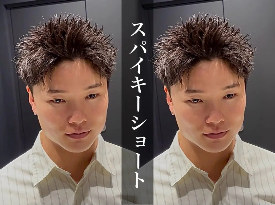 ショート メンズ スパイキーショート ショートヘア カット トリートメント パーマ職人DAIKI ツイスパ/波巻きのヘアスタイル