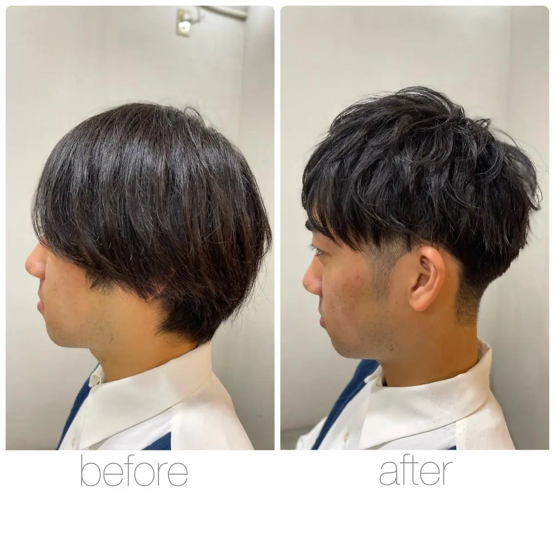 ショート メンズ マッシュ 刈り上げ 尾野 雅斗のヘアスタイル