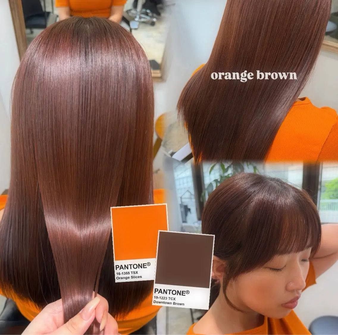 セミロング カット ヘアカラー 🎀ブリーチなしカラ ー🎀Mizukiのヘアスタイル