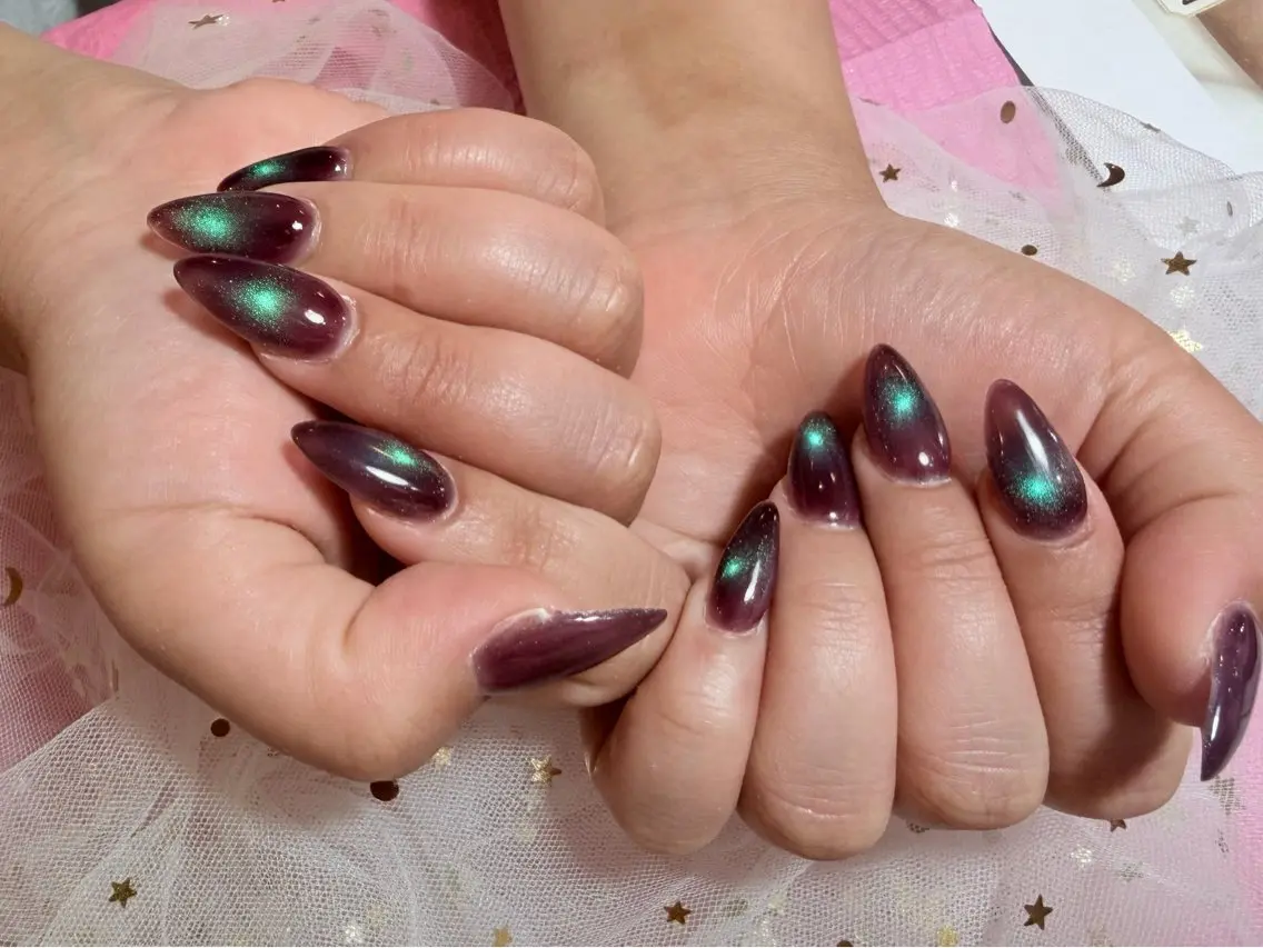 ネイル 長さ出し マグネットネイル ネイルチップ ハンドネイル U.MI Nail ミカのネイルデザイン