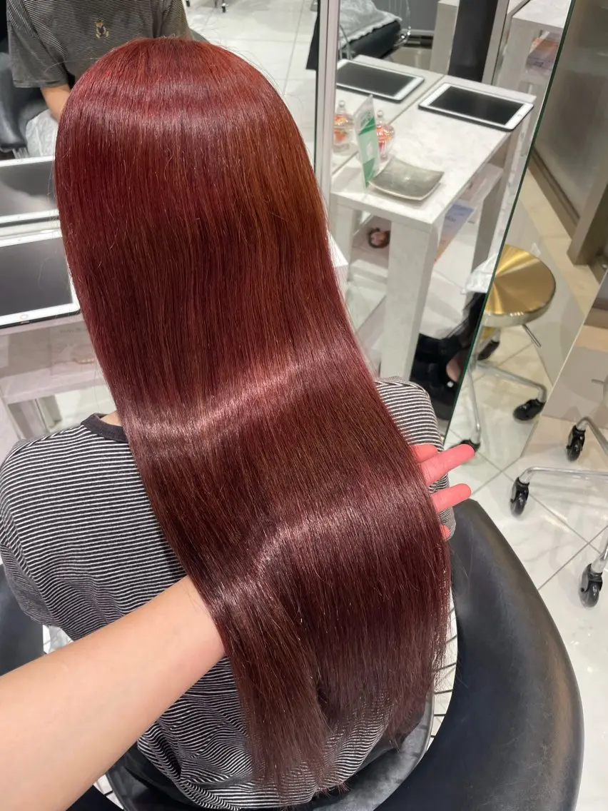 ロング mion🦋韓国ヘア 透明感カラー🫧のヘアスタイル
