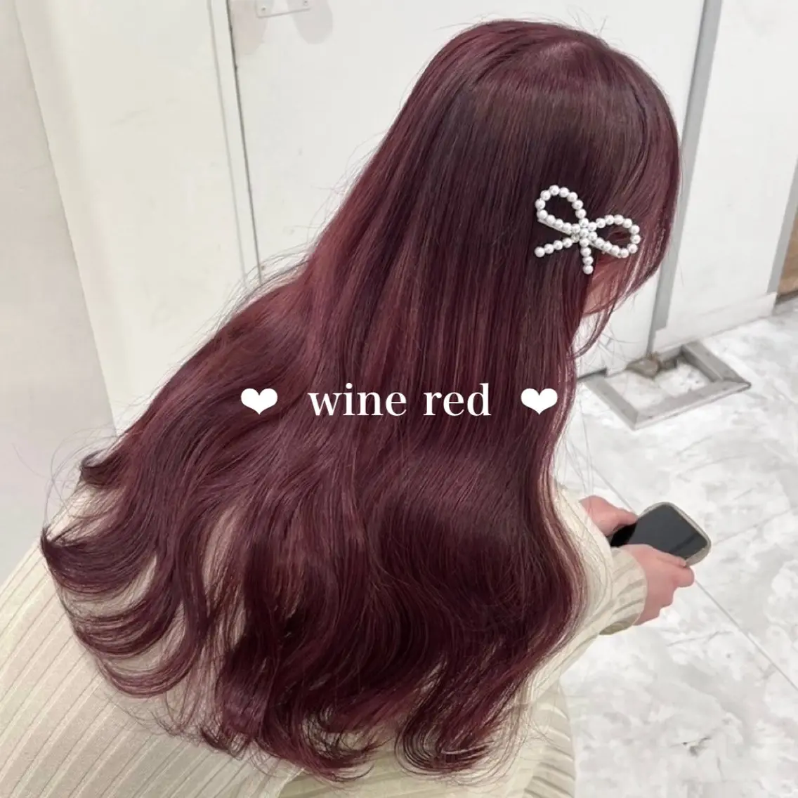 ロング カラー ヘアカラー トリートメント ヘッドスパ うる艶韓国スタイル 🤍りんのヘアスタイル