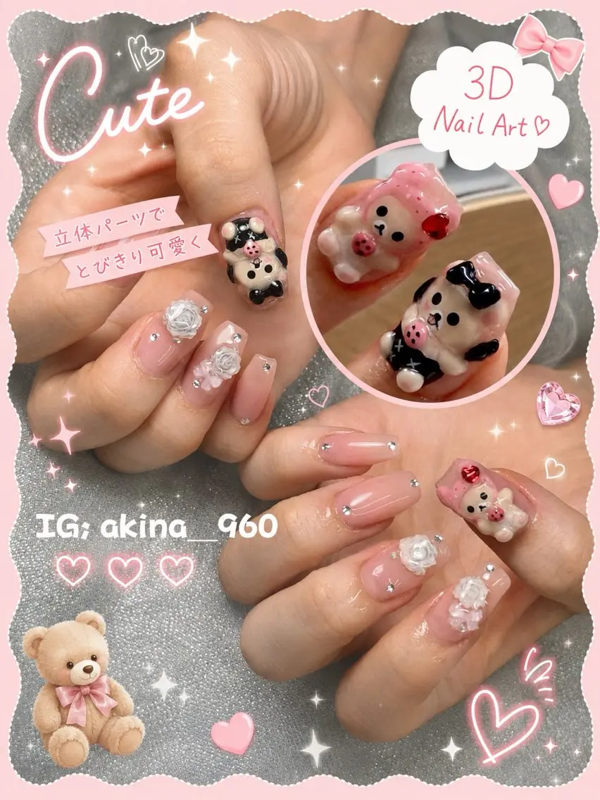ネイル フットネイル 氷ネイル・うるうるネイル マットネイル ニュアンスネイル リボン ハンドネイル Akina Nailのネイルデザイン
