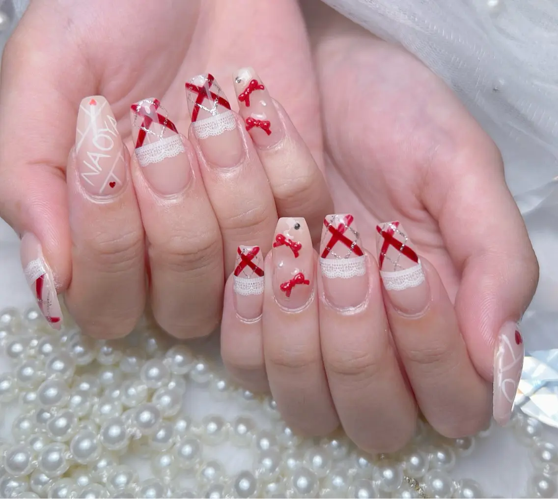 ネイル アートネイル オーロラネイル チークネイル 長さ出し フットネイル Miya _nailのネイルデザイン