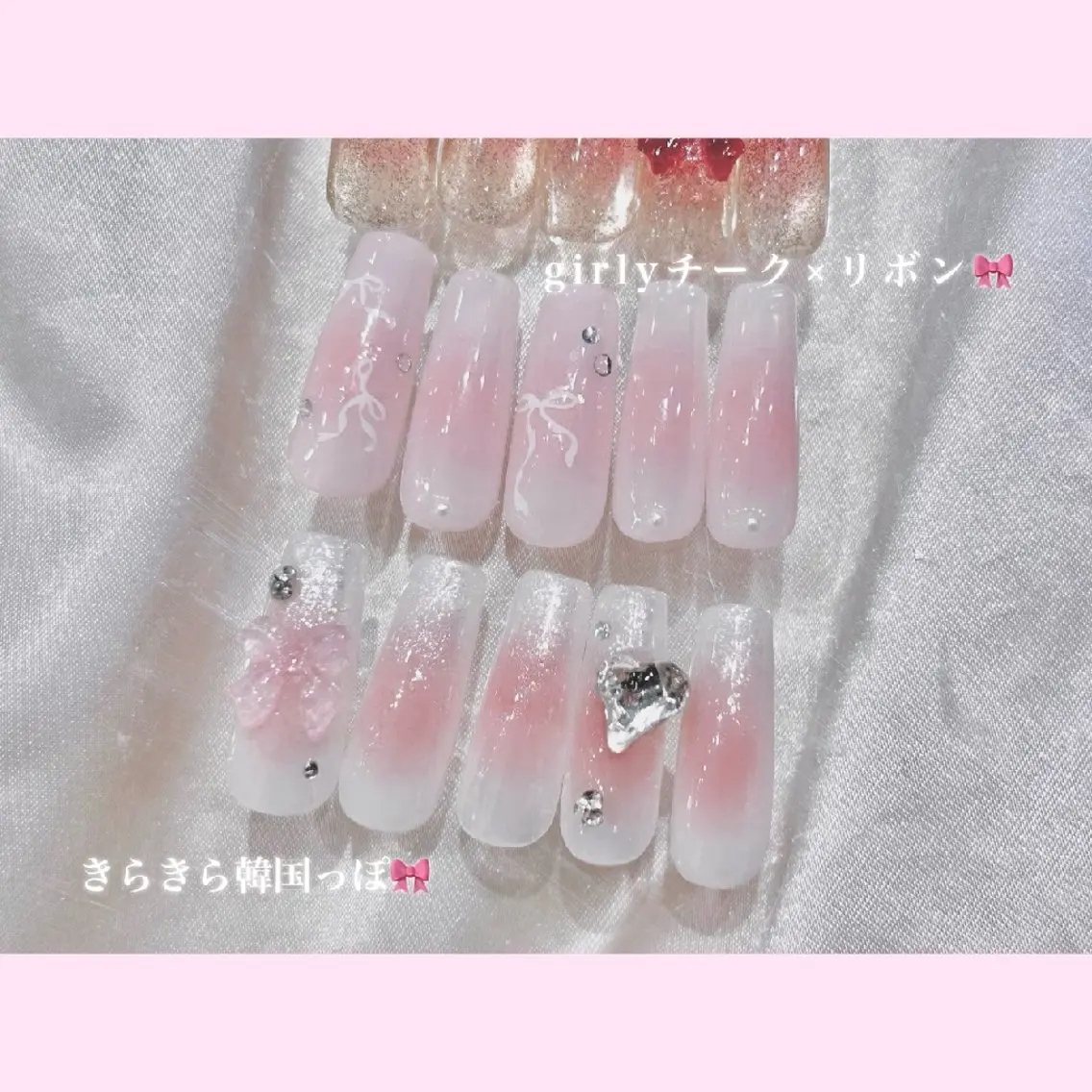 ネイル チークネイル ハンドネイル ネイルサロン ラビューズのネイルデザイン