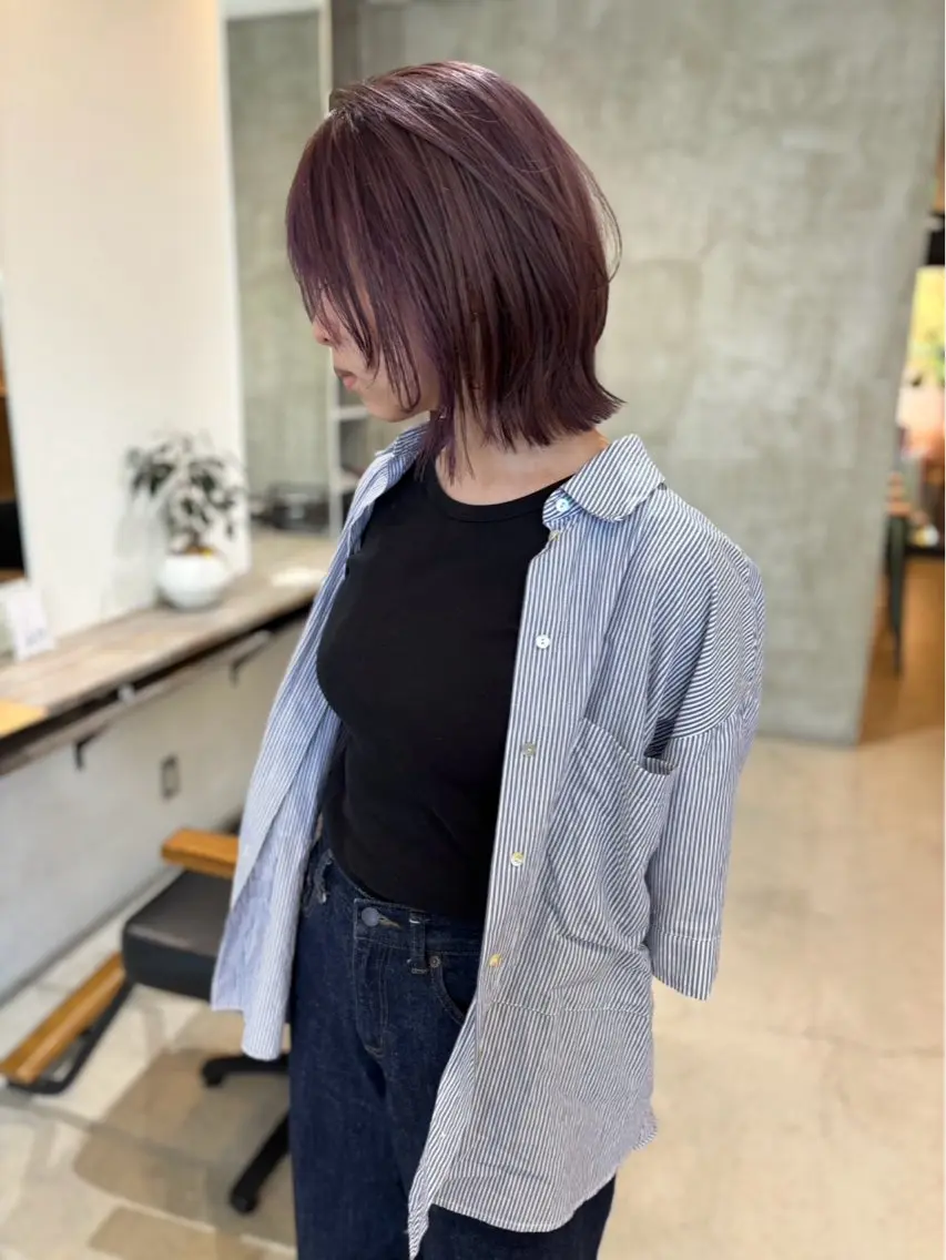 ショート カラー ヘアカラー ダブルカラーが得意 髙木千惺/大須のヘアスタイル