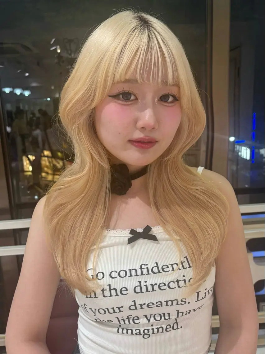 セミロング 縮毛・髪質改善🩰 mai🐰ྀི🤍のヘアスタイル