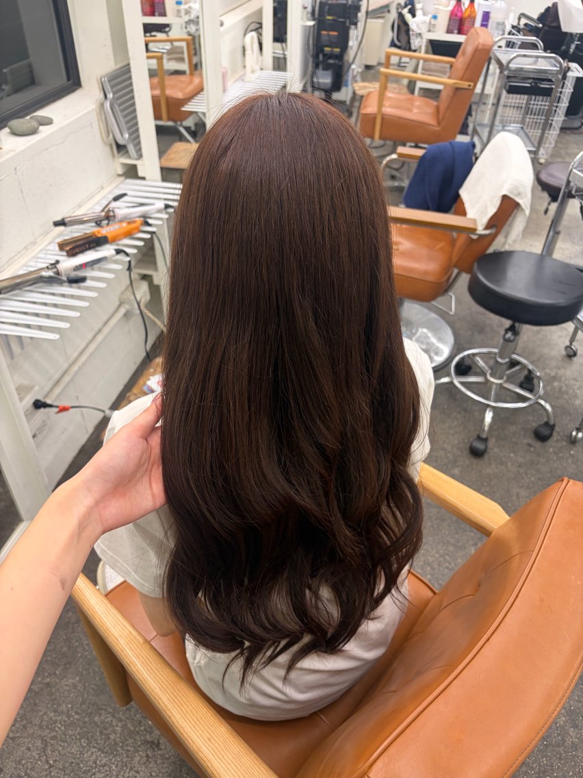 ロング ヘアカラー タナカ ホノカのヘアスタイル