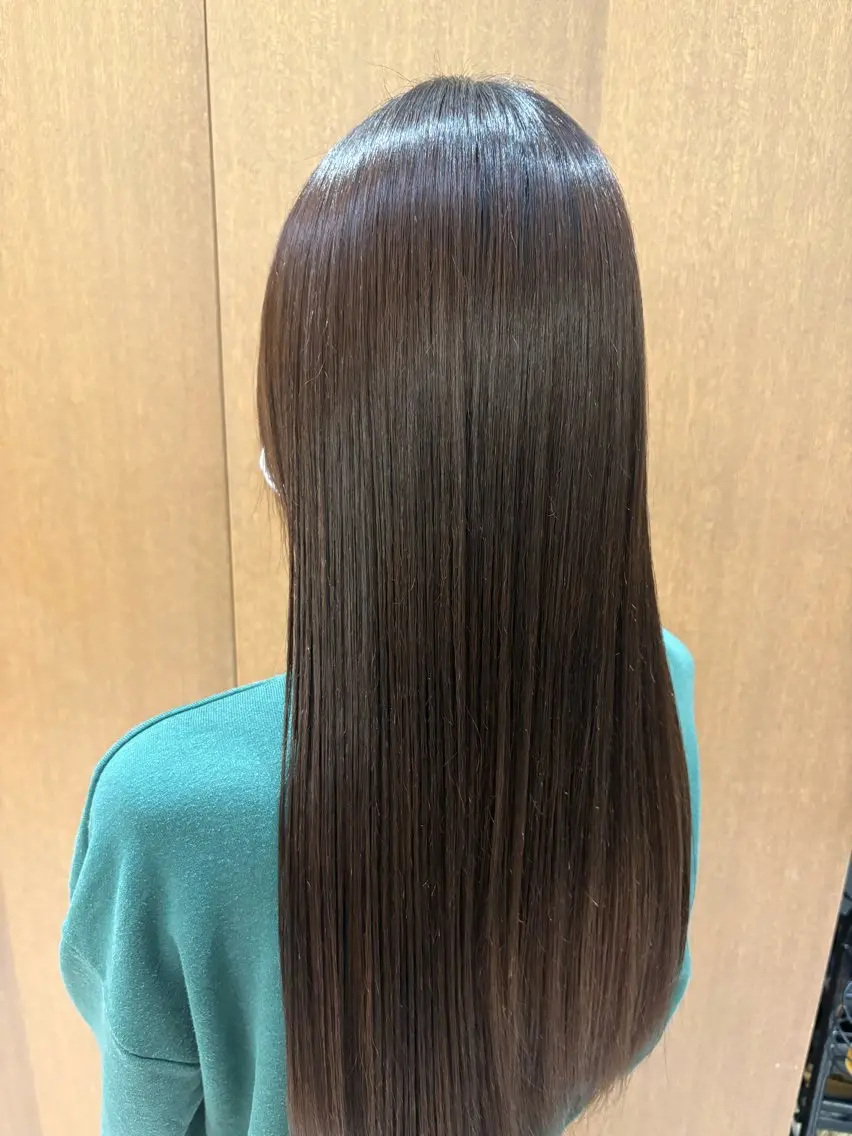 ロング 縮毛矯正 寺本 心のヘアスタイル