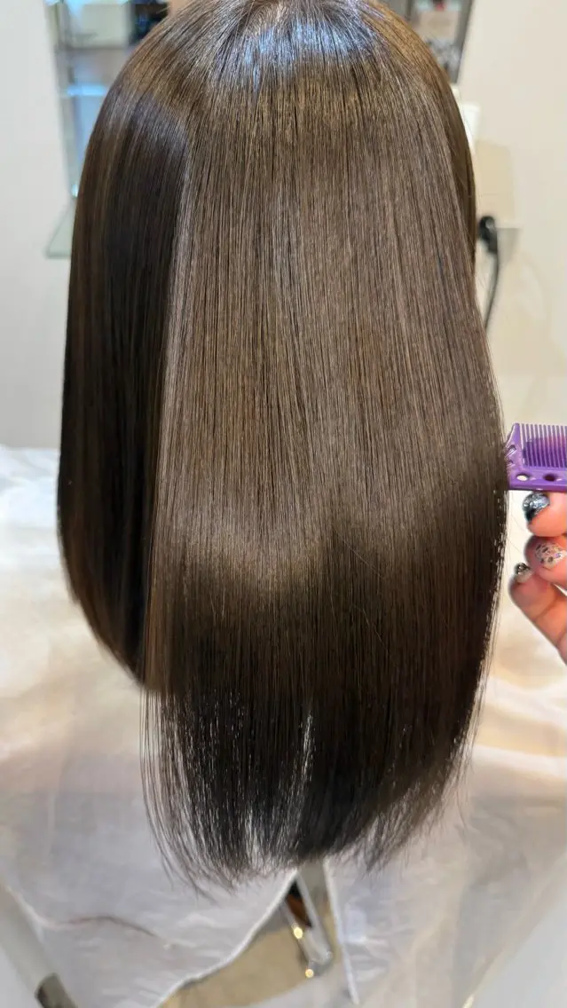 ロング 卒業式のヘアスタイル 髪質改善 縮毛矯正 カット 縮毛矯正 🍃髪質改善 🍃佐藤 遊のヘアスタイル