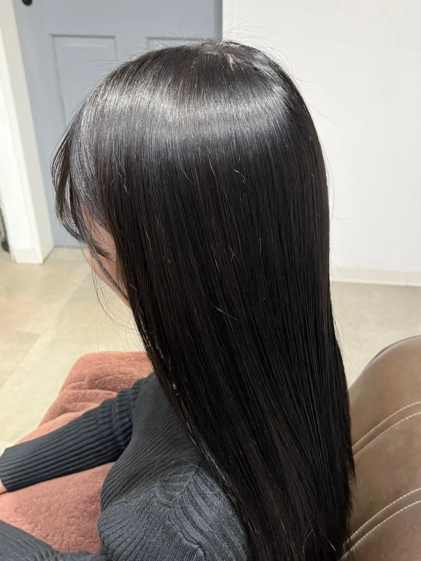 ロング カラー ヘアカラー トリートメント 暖色  艶カラー/ 蒔田 爽真のヘアスタイル