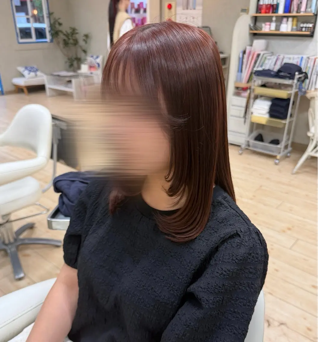 ミディアム レイヤーカット 禎 璃桜のヘアスタイル