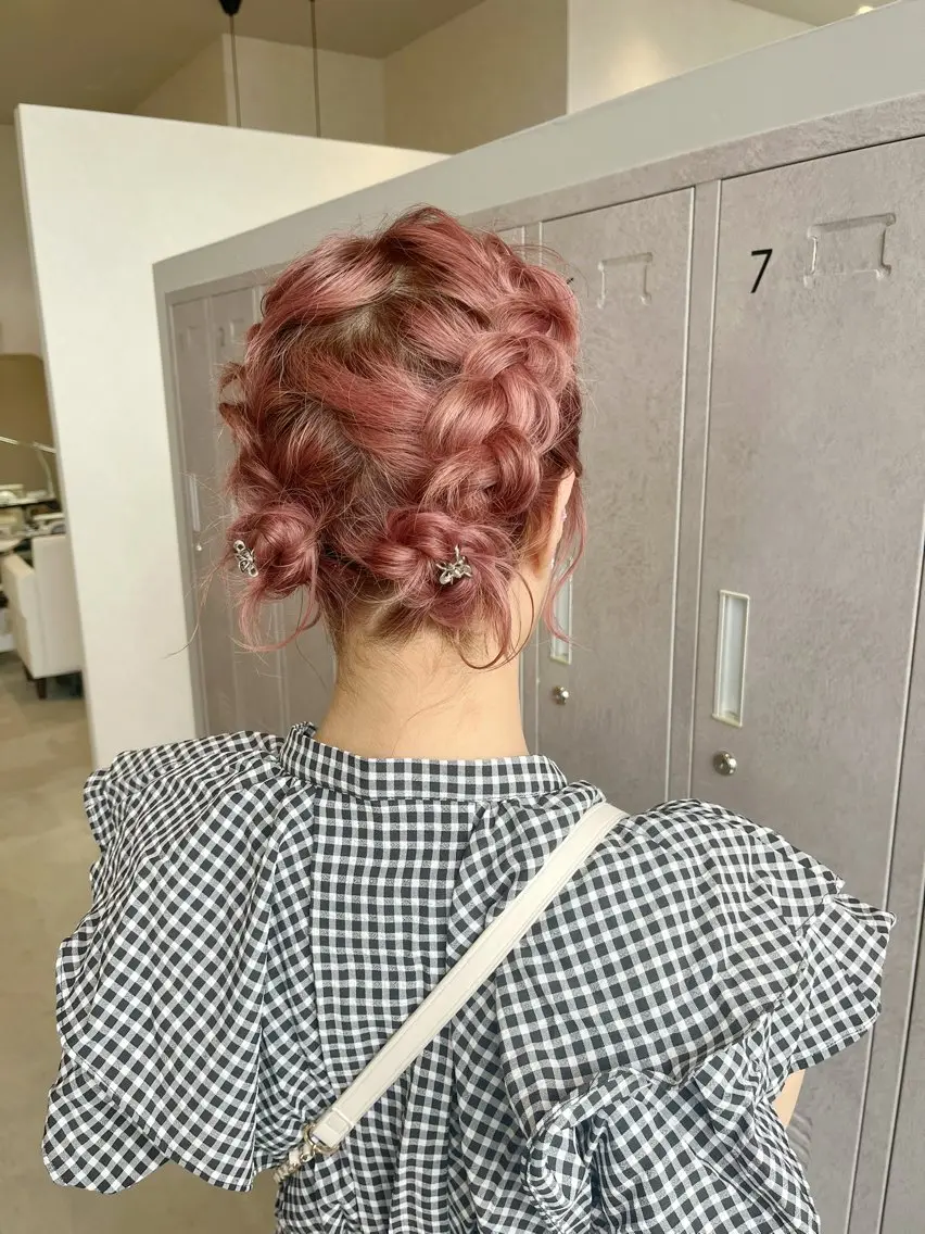 ヘアセット 福島 果音のヘアスタイル