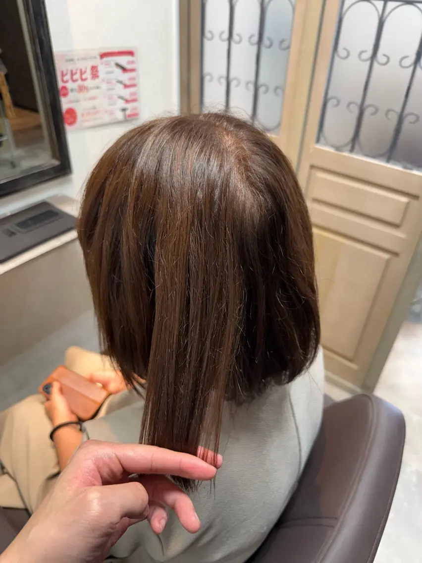 ミディアム カラー ベージュカラー イルミナカラー 関谷 大翼のヘアスタイル
