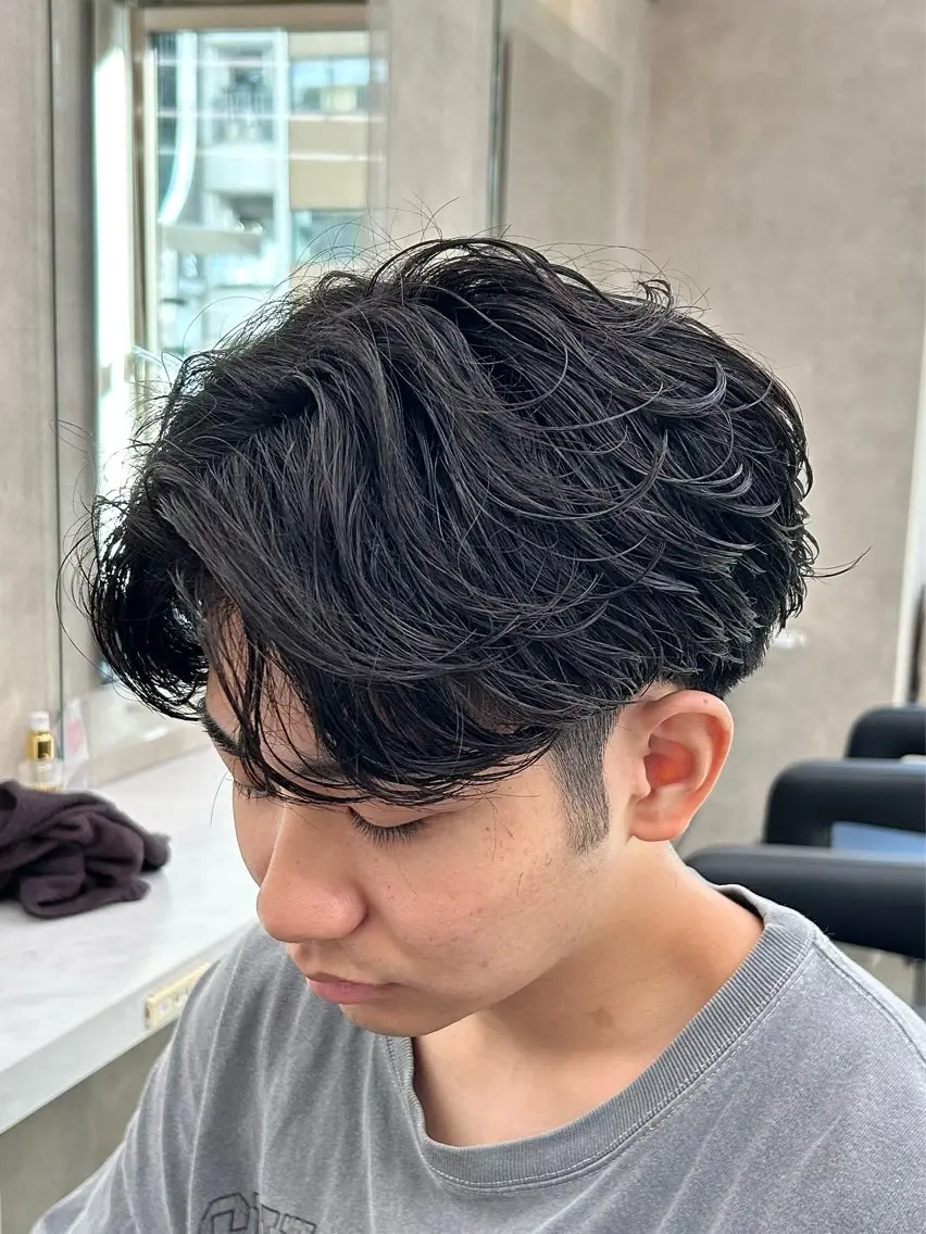 パーマ メンズ カット パーマ 🔷横浜/メンズ TAKUMI🔷のヘアスタイル