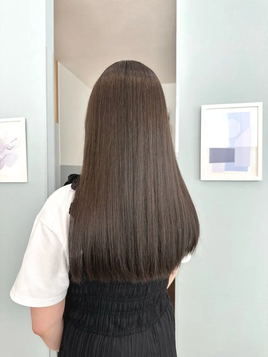 ロング カラー ヘアアレンジ ベージュカラー ブリーチ ケアブリーチ デザインカラー ダブルカラー REONA🪽✨薬院 レイヤーカット🫧のヘアスタイル