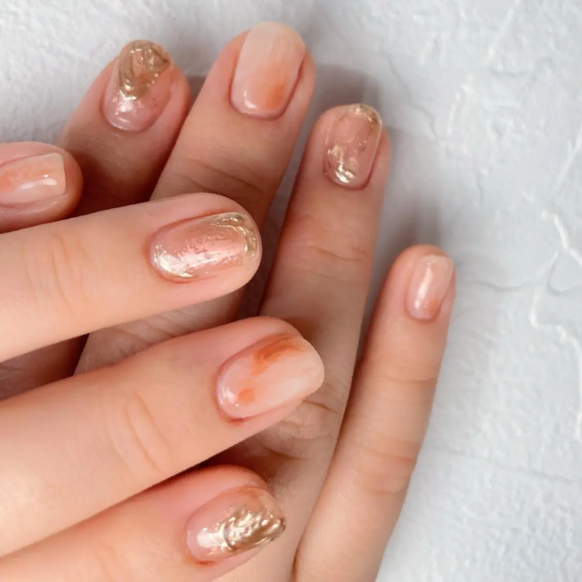 ネイル ニュアンスネイル オフィスネイル ピンク & BE nail アンドビーネイルのネイルデザイン
