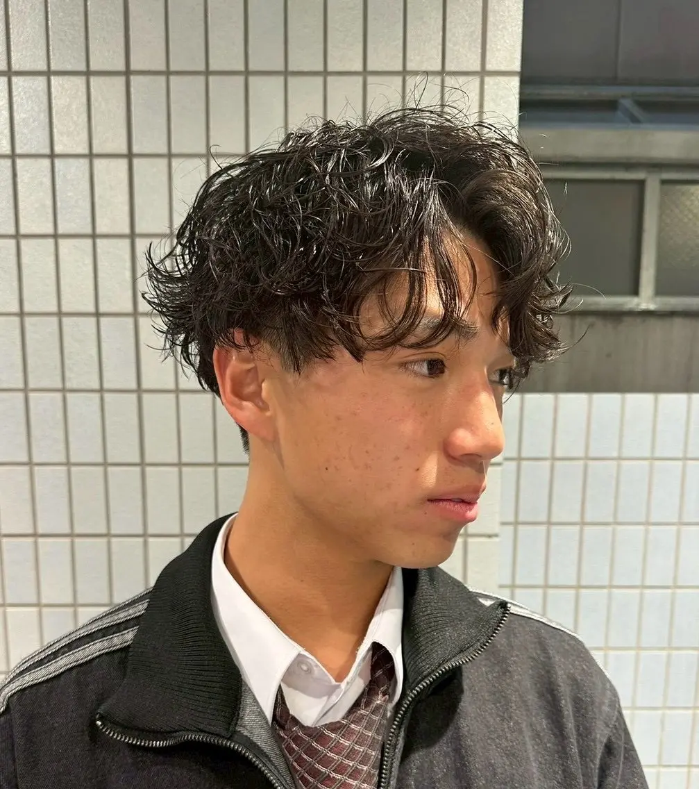 メンズ カット パーマ メンズ特化♪カット +パーマあおきいおりのヘアスタイル