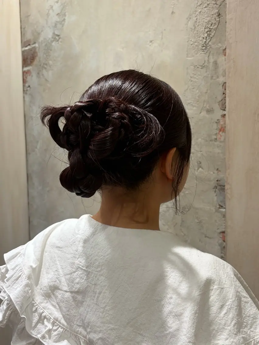 似合わせレイヤーカット💇♀️+ヘアアレンジ🎀✨の写真
