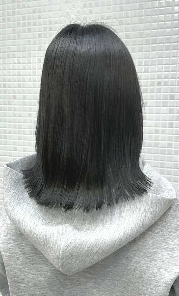 ミディアム カラー カット ヘアカラー トリートメント ヘッドスパ 髪質改善・艶髪カラー 🌷miku🌷のヘアスタイル